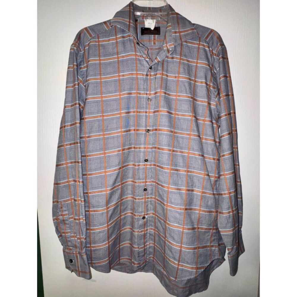 Etro Milano Men's Love Sleeve Button Front Shirt Sz 40